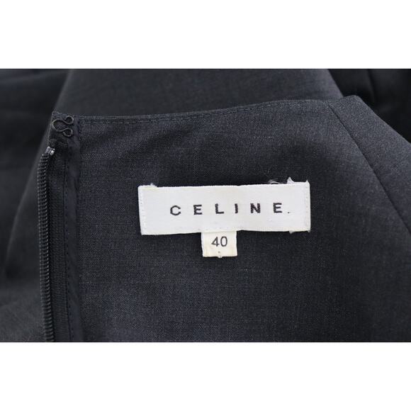 Celine Tulip Wool Dress Modele Depose Size EU 40 Size US 8 Made in France - Picture 13 of 14